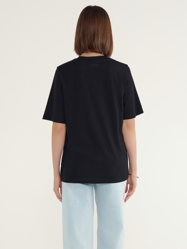 Women's polo neck shirt CONTE ELEGANT LD 3036, s.170-92, black-paris - 2