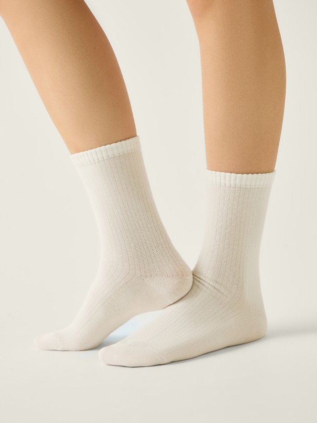 Women's socks CONTE ELEGANT CLASSIC, s.23-25, 751 milky - 1