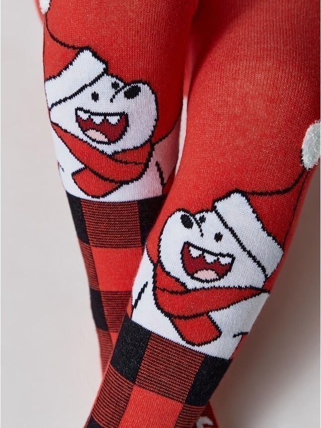 Children's tights CONTE-KIDS NEW YEAR, s.92-98 (14),667 red - 4