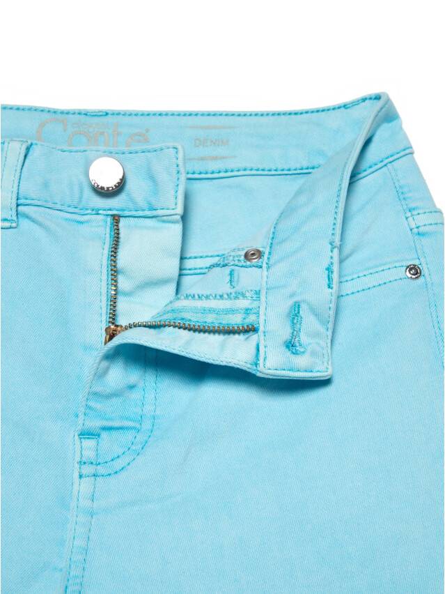 Skinny jeans with High rise CON-219, s.170-102, washed aqua blue - 5