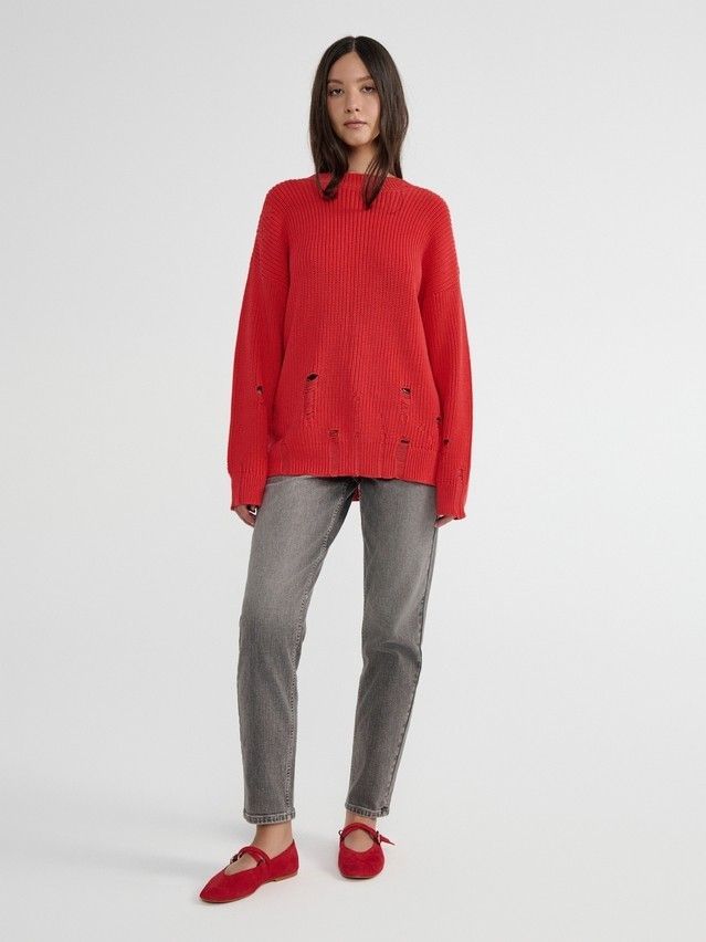Women's pullover CONTE ELEGANT LDK2395, s.170-84-88, red - 5