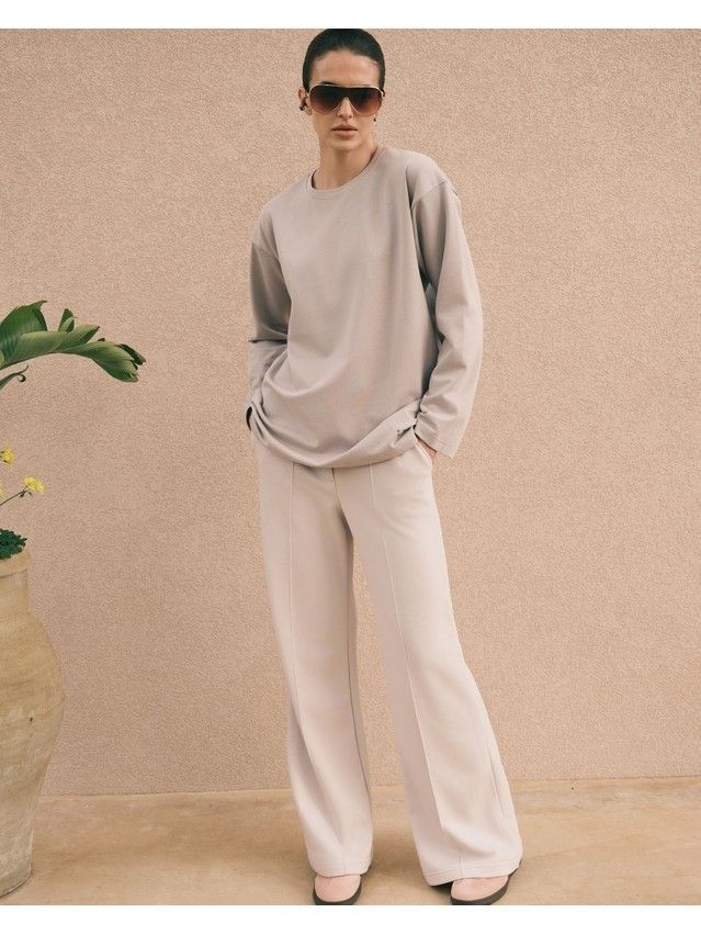 Women's trousers CONTE ELEGANT LBK 3141, s.170-102, grey sand - 3