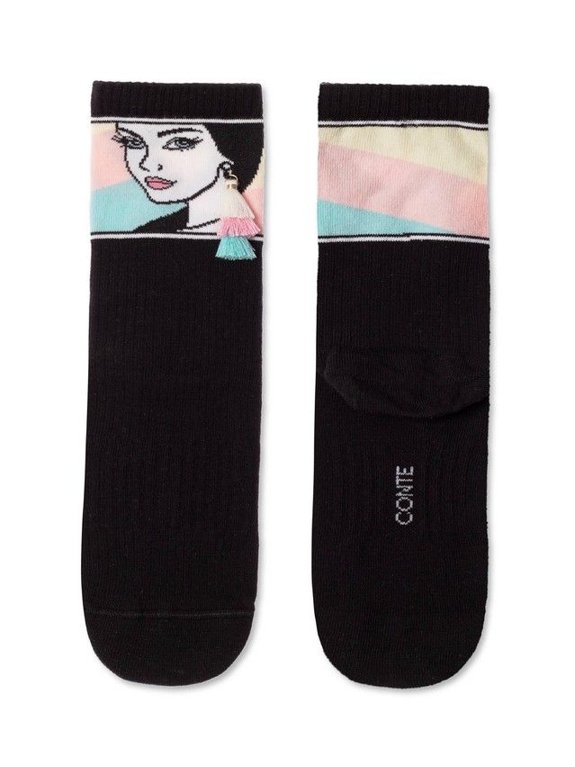 Women's socks CONTE ELEGANT FANTASY, s.23-25, 232 black - 3