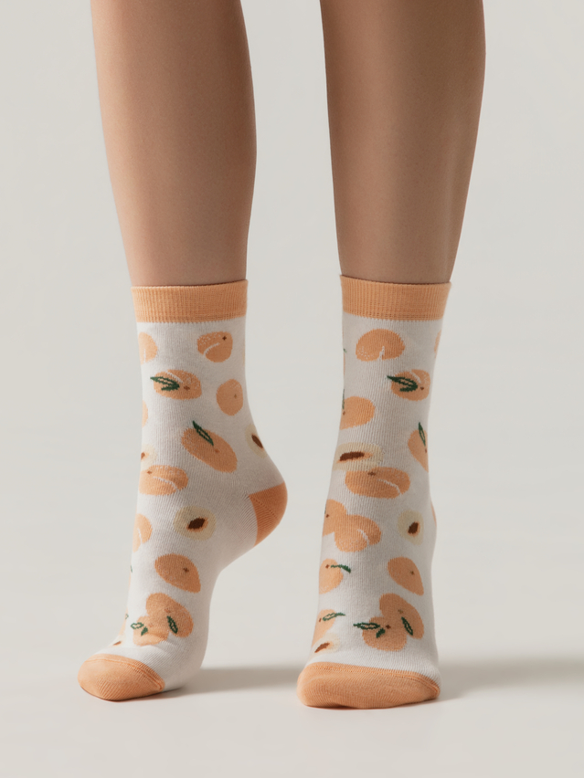 Women's socks CONTE ELEGANT CLASSIC, s.23-25, 962 milky-peach - 1
