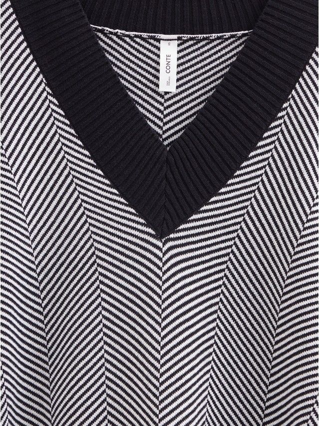 Women's vest CONTE ELEGANT LDK2393, s.170-84, black-white - 7