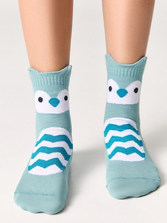 Children's socks CONTE-KIDS TIP-TOP, s.18-20, 320 pale turquoise - 1