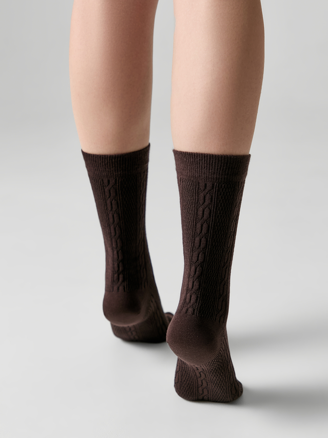 Women's socks CONTE ELEGANT CLASSIC, s.23-25, 1123 chocolate - 2