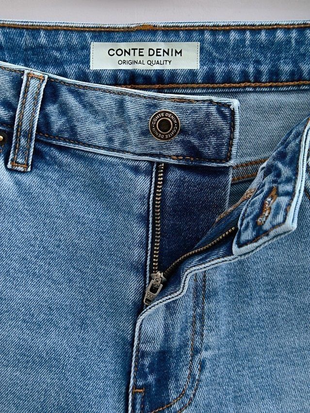 Denim trousers CONTE ELEGANT CON-722, s.170-102, blue - 11
