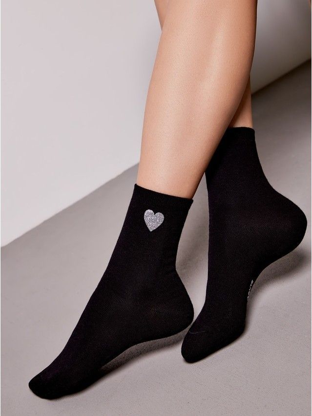 Women's socks CONTE ELEGANT CLASSIC, s.23-25, 427 black - 1