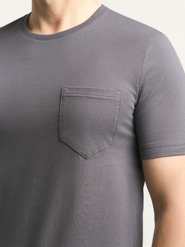 Men's polo neck shirt DIWARI BASIC MEN MD 4027, s.176,182-92, graphite - 3