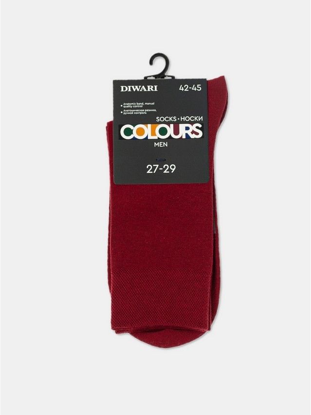 Men's socks DiWaRi HAPPY, s. 42-43, 000 wine-coloured - 5