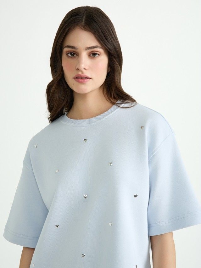 Women's polo neck shirt CONTE ELEGANT LD 3154, s.170-84, blue quartz - 7