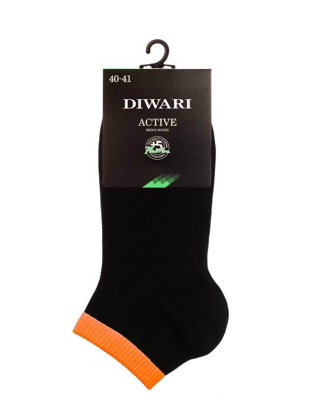 Men's socks DiWaRi ACTIVE, s. 42-43, 068 black-orange - 2