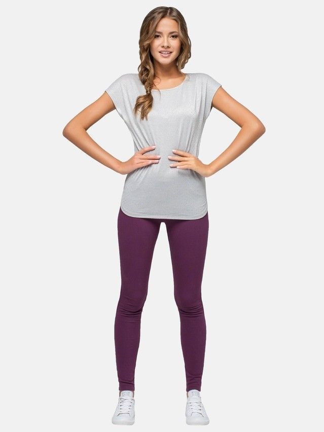 Women's polo neck shirt CONTE ELEGANT LD 528, s.158,164-100, grey - 2