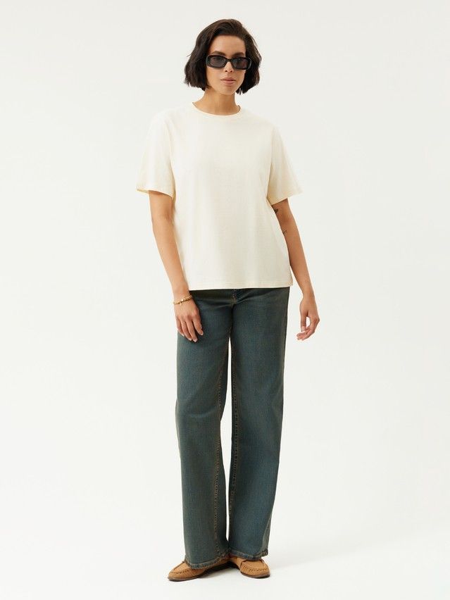 Women's jumper CONTE ELEGANT BASIC COLLECTION LD 5025, s.170-100, light yellow - 1