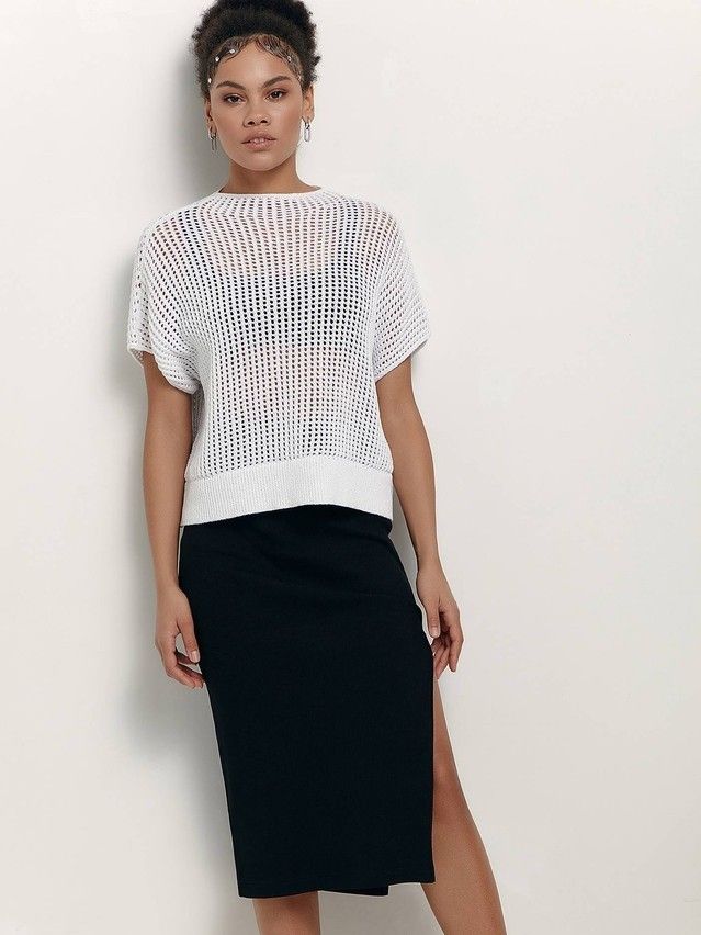 Women's pullover CONTE ELEGANT LDK187, s.170-84, white - 1