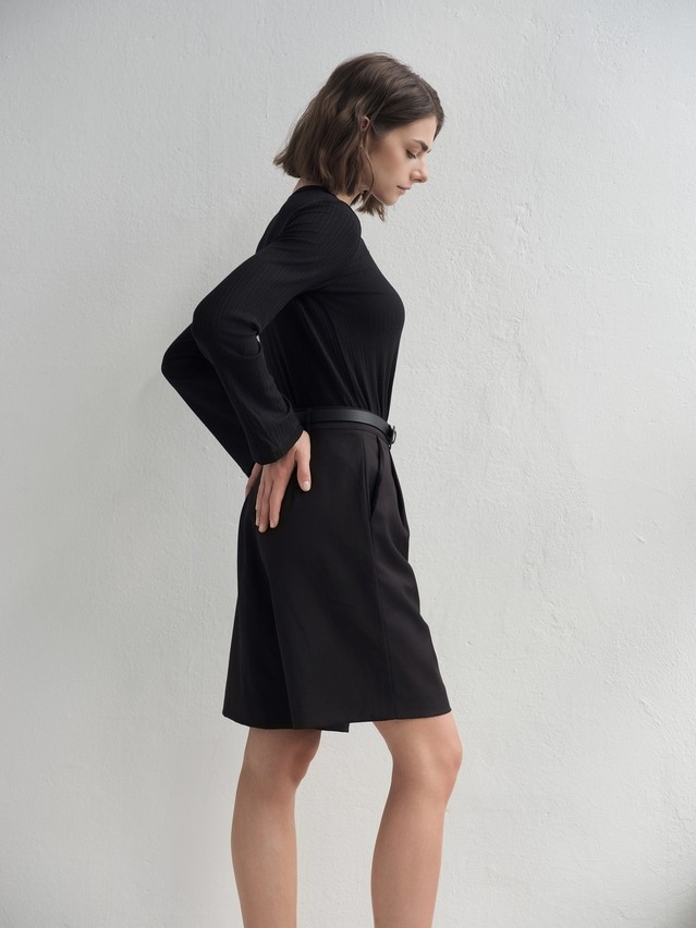 Women's polo neck shirt CONTE LD 3242, s.170-88, black - 2