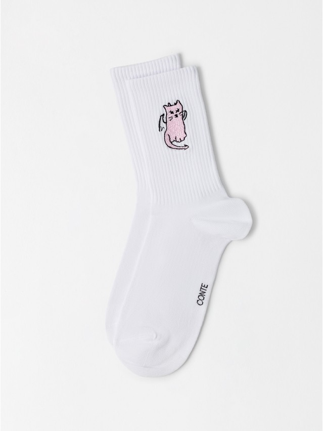 Women's socks CONTE FANTASY, s.23-25, 1121 white - 1