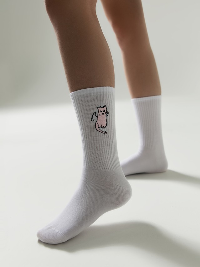 Women's socks CONTE FANTASY, s.23-25, 1121 white - 3