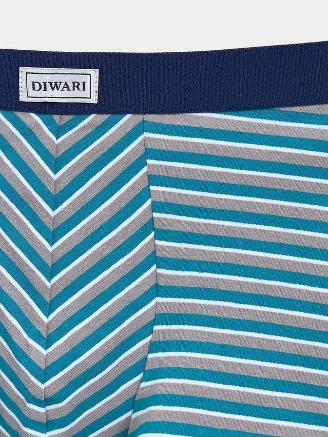 Men's underpants DIWARI BASIC MSH 2956, s.78,82, sea green strip - 2