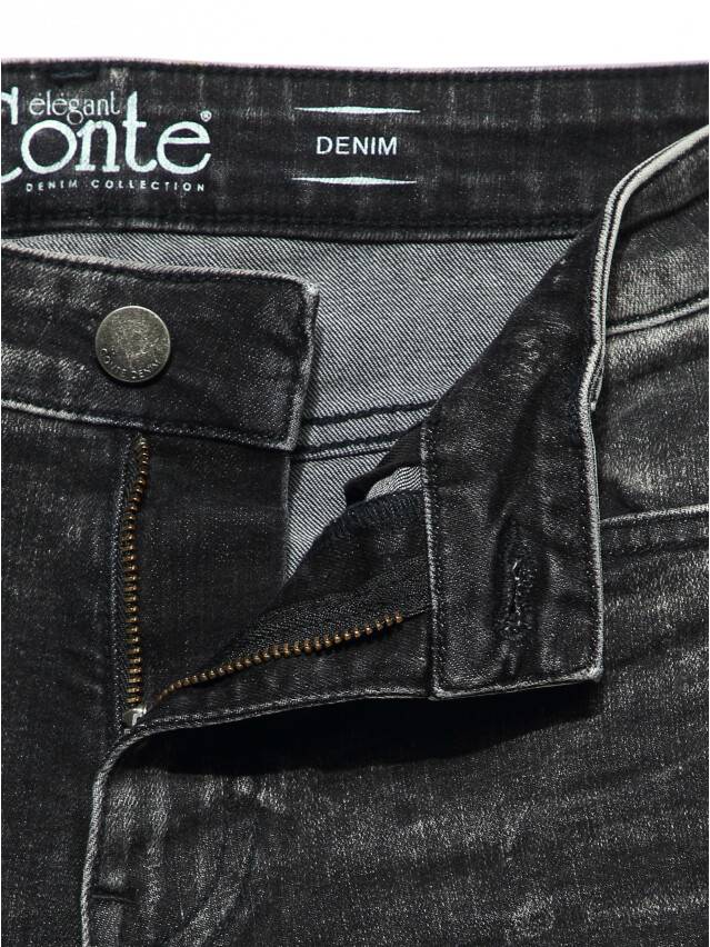 Denim trousers CONTE ELEGANT CON-173, s.170-102, washed black - 7