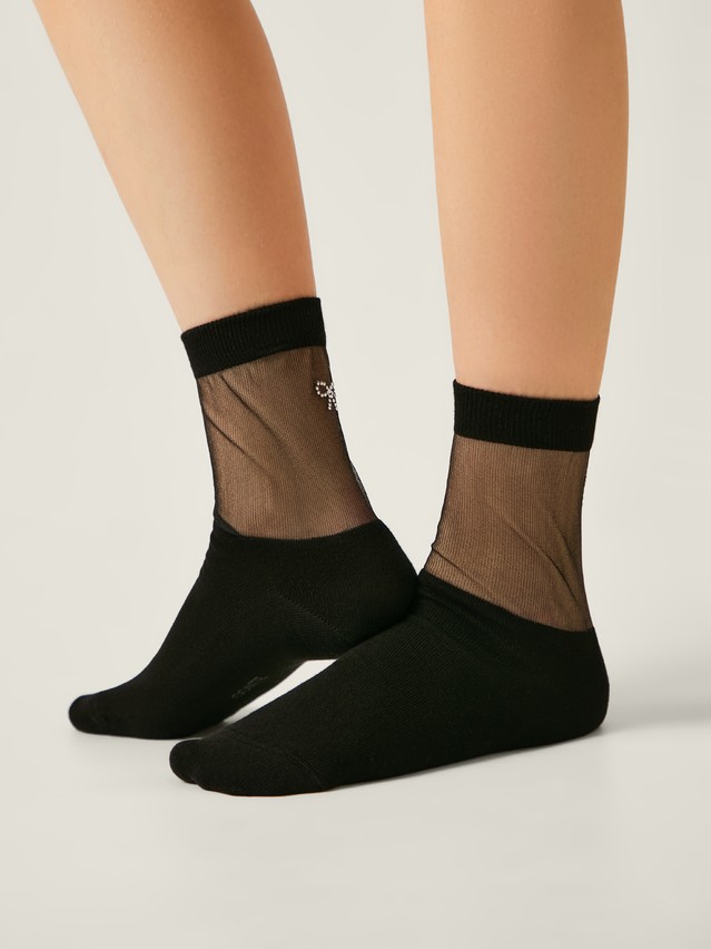 Women's socks CONTE ELEGANT CLASSIC, s.23-25, 683 black - 1