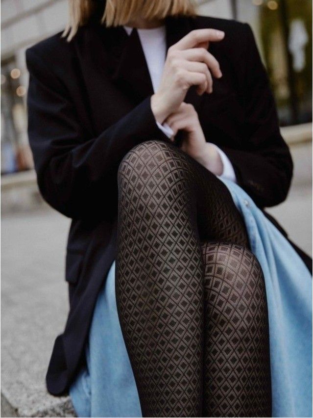 Women's tights CONTE ELEGANT ACCENT, s.2, nero - 1