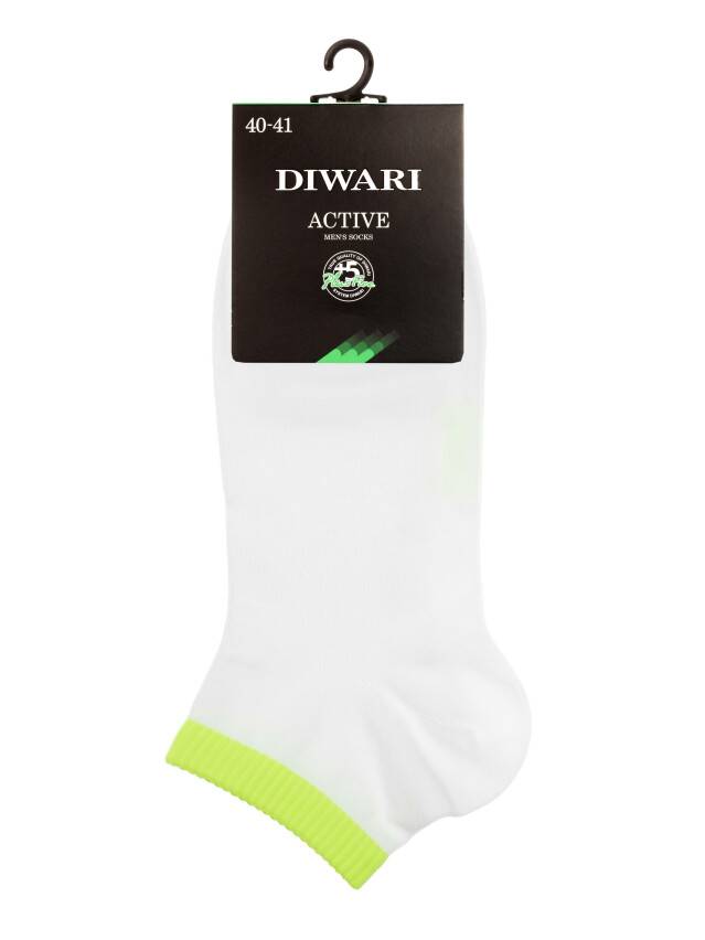 Men's socks DiWaRi ACTIVE, s. 40-41, 068 white-lettuce green - 2