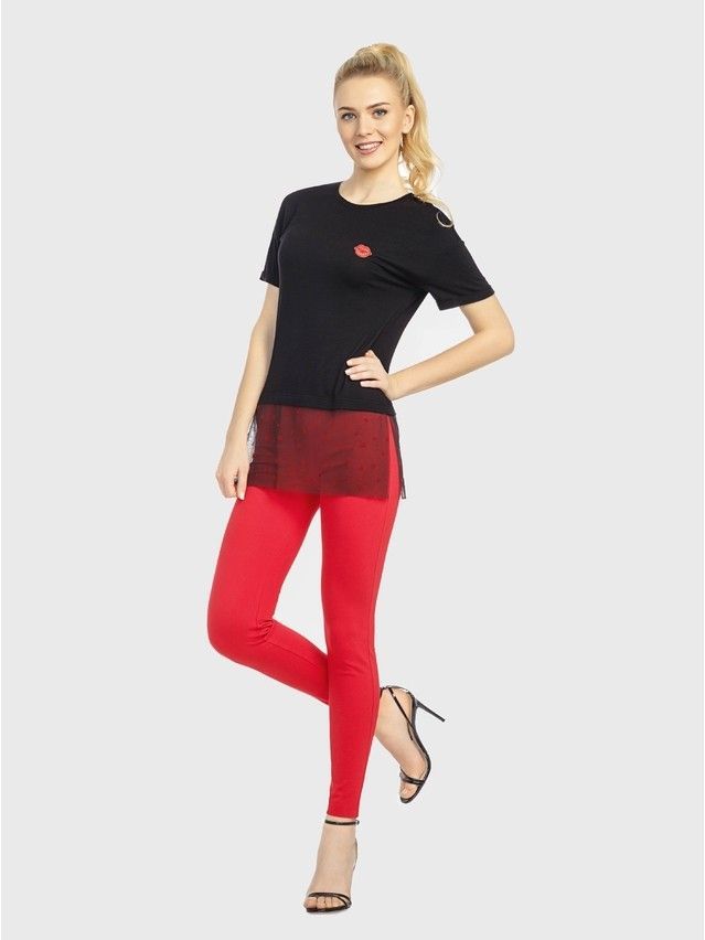 Women's polo neck shirt CONTE ELEGANT LD 719, s.170-92, black - 3