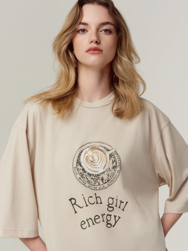 Women's polo neck shirt CONTE LD 3449, s.170-88, beige-coffee - 4