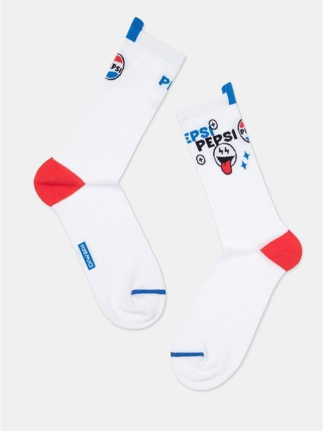 Men's socks DIWARI PEPSI, s.27-29, 585 white - 2