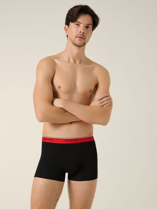 Men's underpants DIWARI PREMIUM MSH 1568, s.78,82, black-red strip - 1