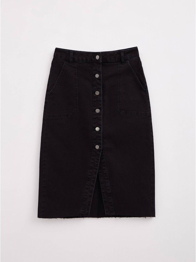 Denim skirt CONTE ELEGANT CON-439, s.170-90, washed black - 6