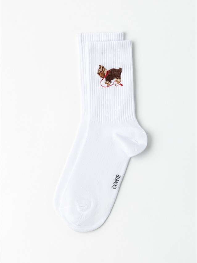 Women's socks CONTE FANTASY, s.23-25, 1096 white - 3