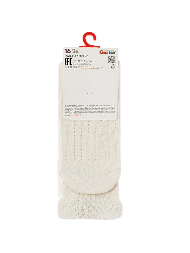 Children's knee high socks CONTE-KIDS MISS, s.16, 058 milky - 10