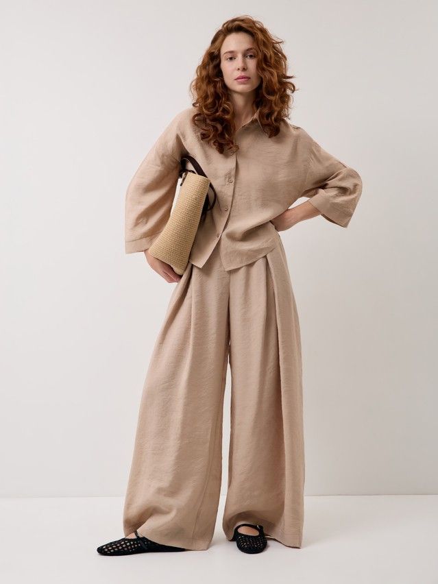 Women's trousers CONTE LBK 3429, s.170-84-90, beige - 5