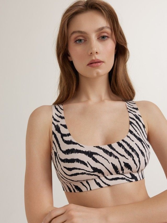 Women's bustier CONTE ELEGANT INVISIBLE LBE 1434, s.170-84, latte-zebra - 1