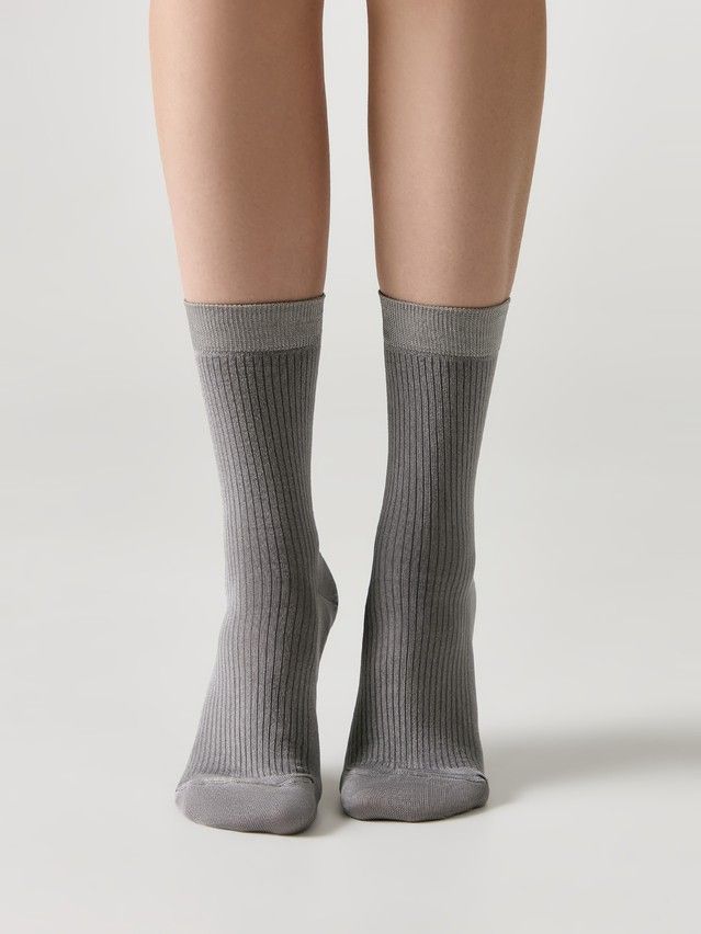 Women's socks CONTE ELEGANT CLASSIC, s.25-27, 1124 grey - 2