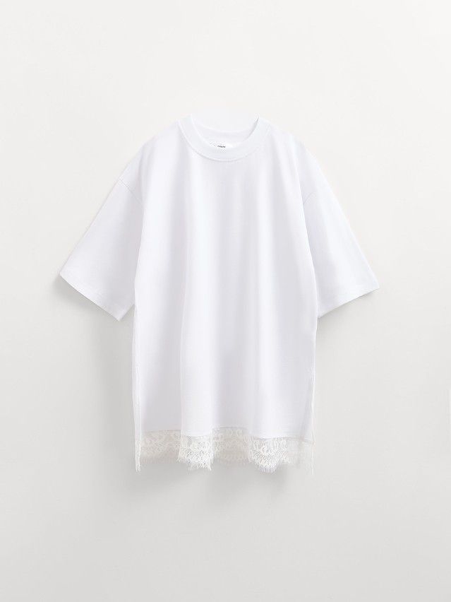 Women's polo neck shirt CONTE ELEGANT LD 3083, s.170-84, white - 1