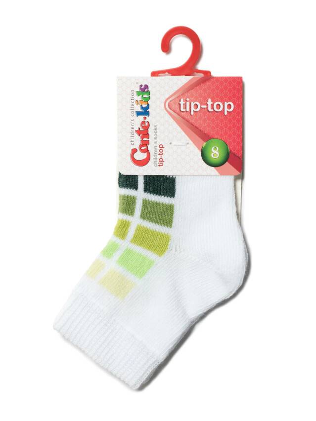 Children's socks CONTE-KIDS TIP-TOP, s.15-17, 217 white-lettuce green - 2