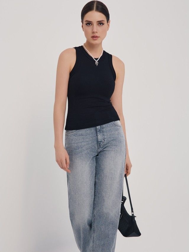 Women's polo neck shirt CONTE ELEGANT LD 2846, s.170-92, black - 3