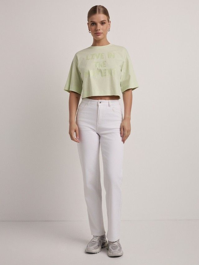 Women's polo neck shirt CONTE ELEGANT LD 2722, s.170-92, pistachio-moment - 2