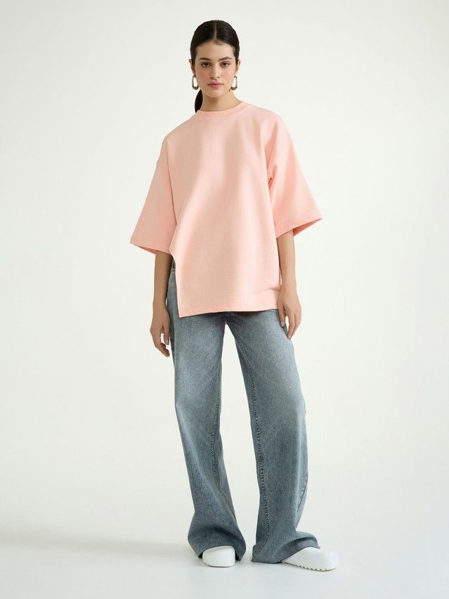 Women's polo neck shirt CONTE ELEGANT LD 3070, s.170-92, seashell pink - 1