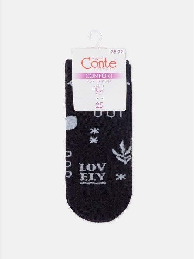 Women's socks CONTE ELEGANT COMFORT, s.23-25, 567 black - 7