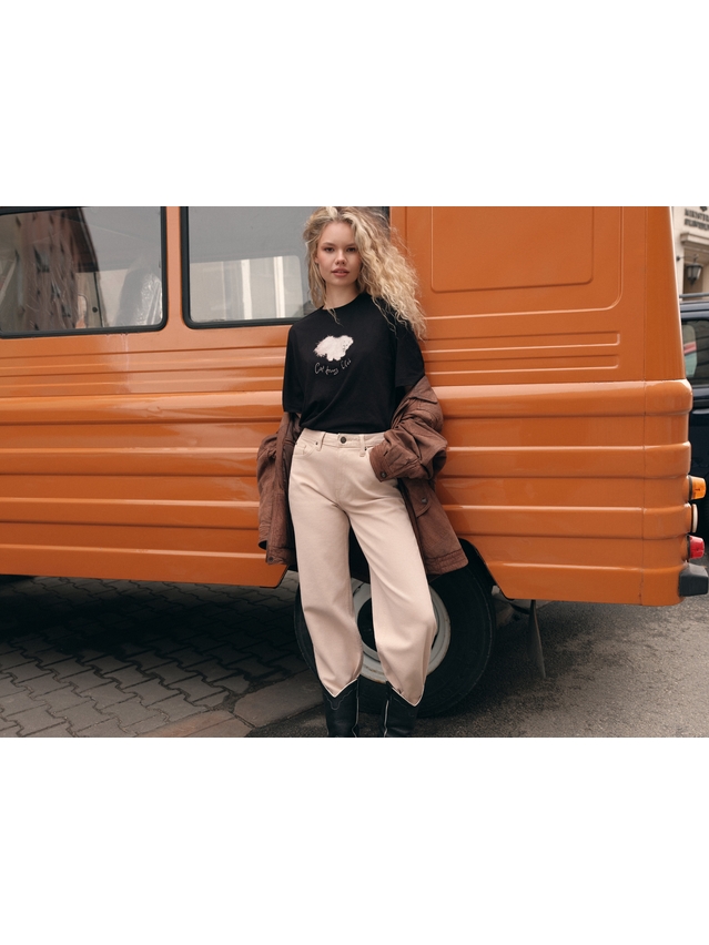 Women's polo neck shirt CONTE ELEGANT LD 3036, s.170-92, black-cat club - 4