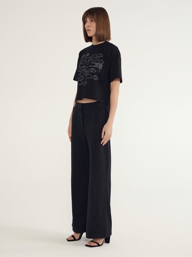 Women's polo neck shirt CONTE ELEGANT LD 3032, s.170-92, black-eyes - 5