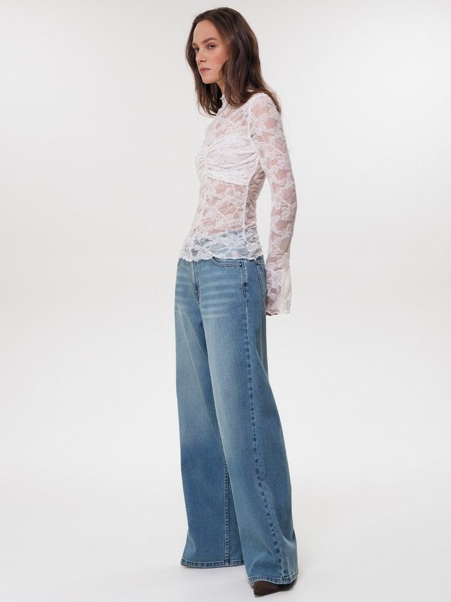 Women's polo neck shirt CONTE LD 3491, s.170-84, white - 5