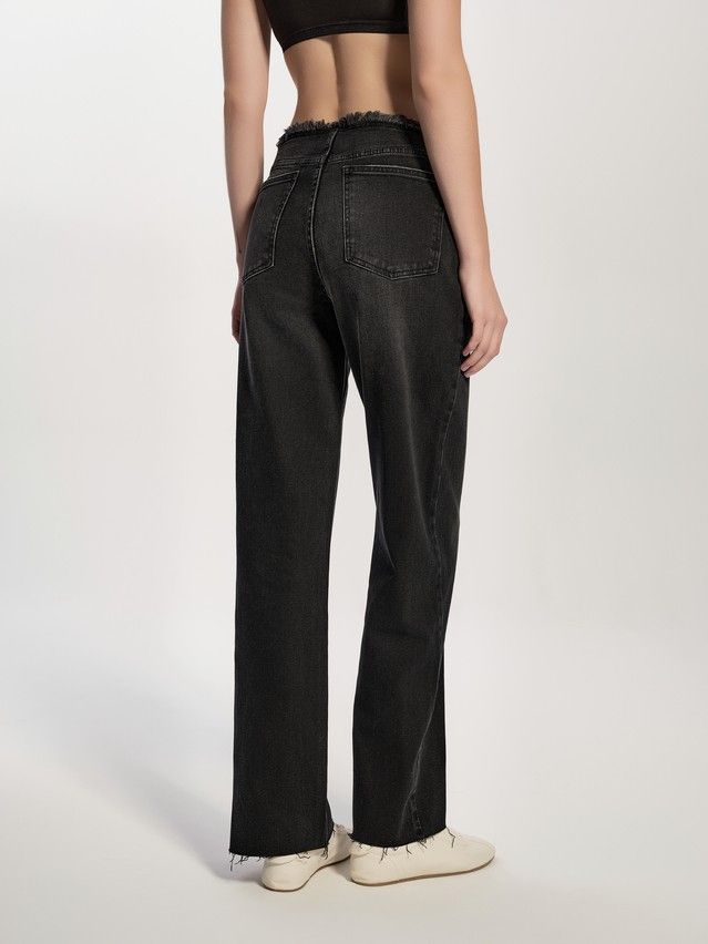 Denim trousers CONTE ELEGANT CON-745, s.170-102, black - 4
