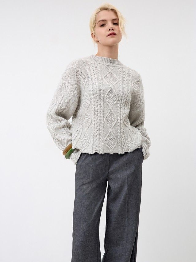 Women's pullover CONTE ELEGANT LDK24129, s.170-84, gray melange - 4