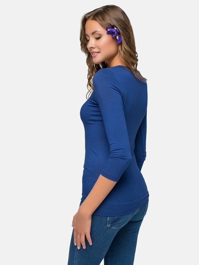 Women's polo neck shirt CONTE ELEGANT LD 478, s.158,164-100, navy - 2